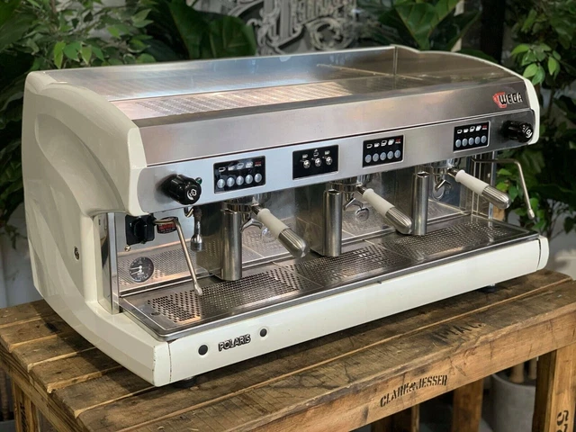 Wega Polaris 3 Gruppi Bianca Tazza Alta Macchina Caffè Espresso...