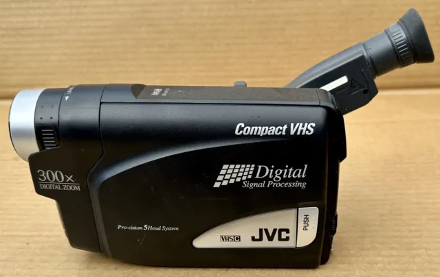 JVC GR-AX750U Camcorder W/ AC adapter Charger Manual And Bag Mini Vhs Recorder