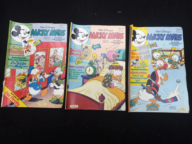 61 Micky Maus Hefte Jahrgang 1985 Sammlung  / Konvolut 2 mit Beilage
