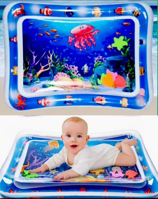 Baby Inflatable Water Play Mat for Infant Toddler Kid Tummy Time Sensory Toys