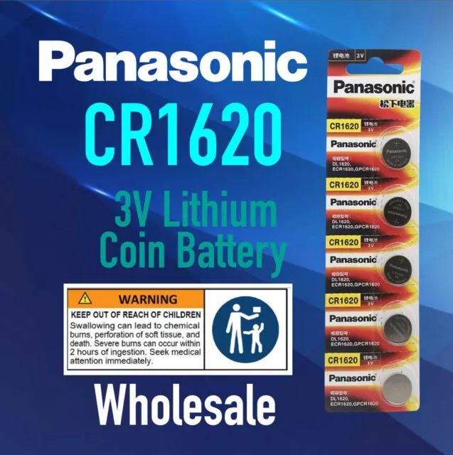 Panasonic CR1620 DL1620 ECR1620 GPCR1620 3V lithium battery wholesale