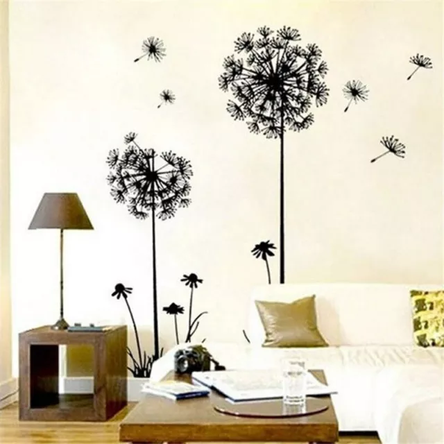 DANDELION - Vinyl Wall Decal Sticker for Home Art Decor - Nature Flower Outdoors