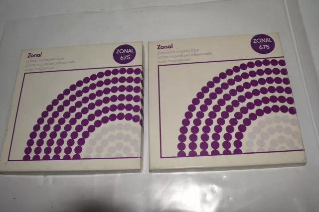 Tc Zonal 675 Professional Magnetic Tape - New - Includes 2 Boxes (Sjj108)