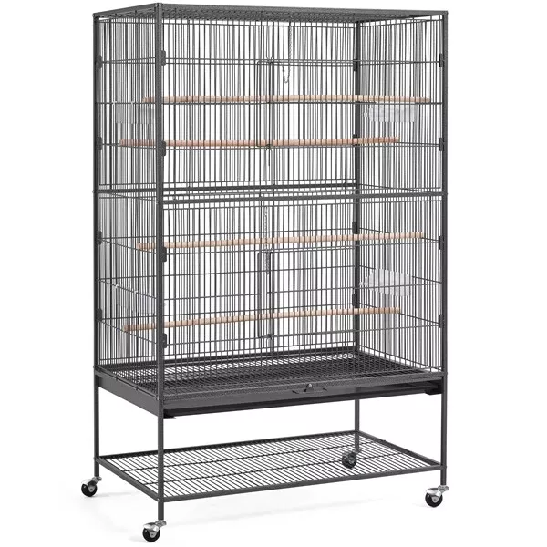 60.5inch XL Parrot Cage Bird Cage with Rolling Stand for Medium Birds Cockatiels