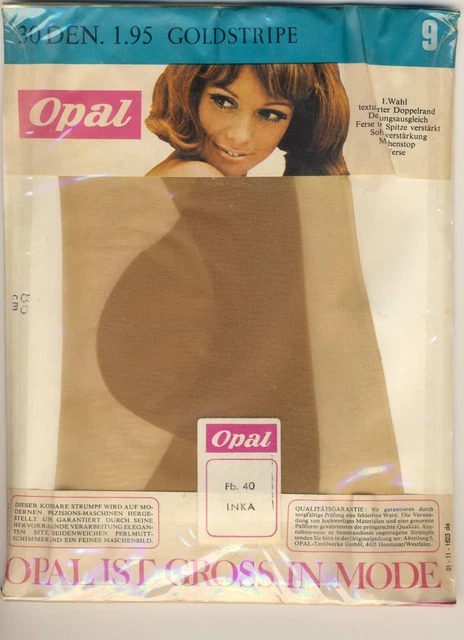 vecchie calze di nylon opale taglia 9 - 86 cm - nylon/calze di perle/calze da donna (077