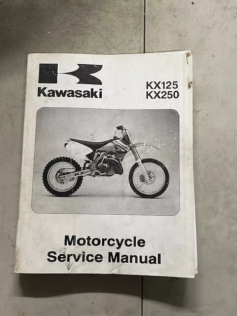 Sm282 Kawi KX125 KX250 Motorcycle Service Manual 99924-1298-01