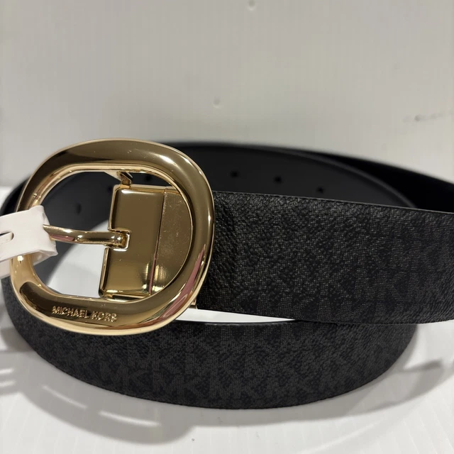 Michael Kors Women\'s  2 -in- 1 Twist Reversible Belt Brown Black size large NWT MICHAEL Michael Kors Double Buckle Belts for Women | Mercari main image 3