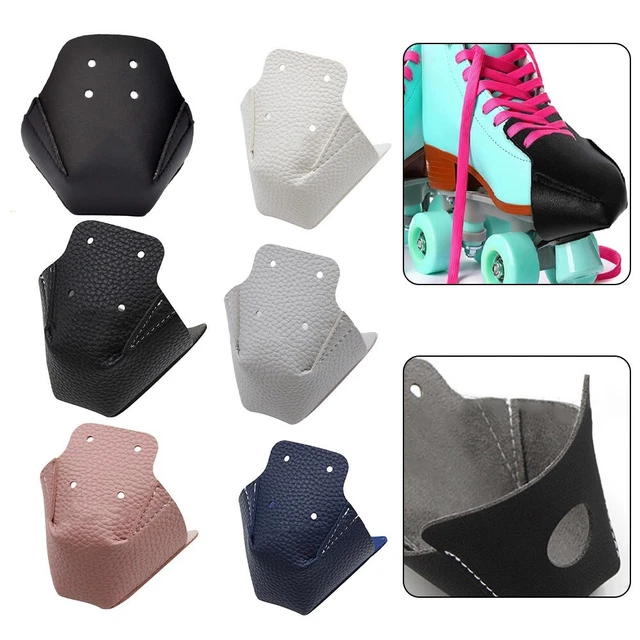 EASY TO CLEAN Inline Skates Toe Guards Premium Leather for Long Lasting