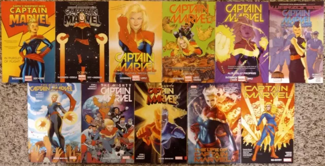 Captain Marvel graphic novel lot - 11 TPB SET- Marvel Comics - DeConnick - Stohl