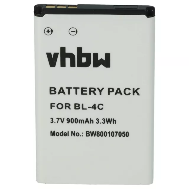 Batterie pour Rollei Compactline 83 900mAh