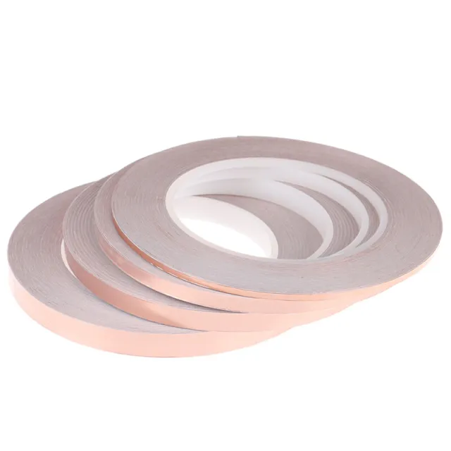 30M Single Side Conductive Copper Foil Tape Strip Adhesive EMI Shielding Tape-wf