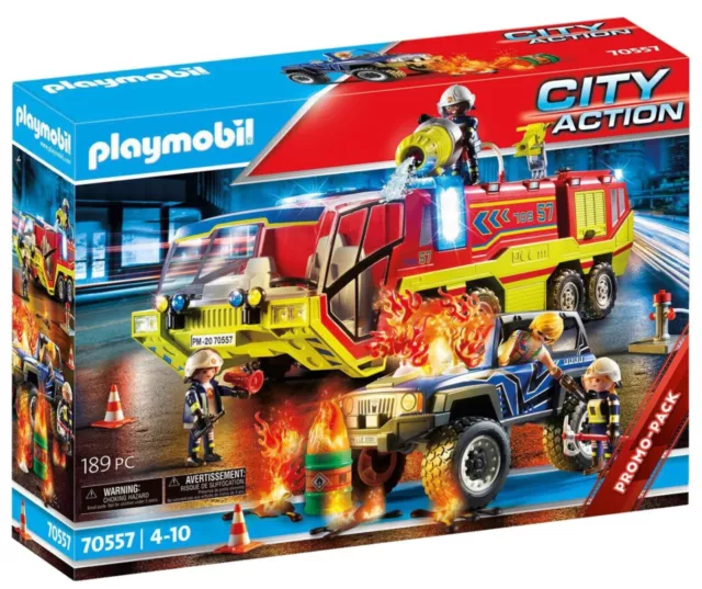 Playmobil City Action 70742 pas cher, Site de travaux avec camion et  ouvriers