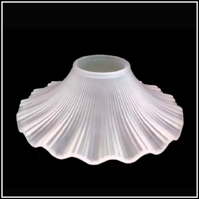 PETTICOAT SHADE SATIN CRYSTAL fits ALADDIN B&H MILLER RAYO ROCHESTER OIL LAMP