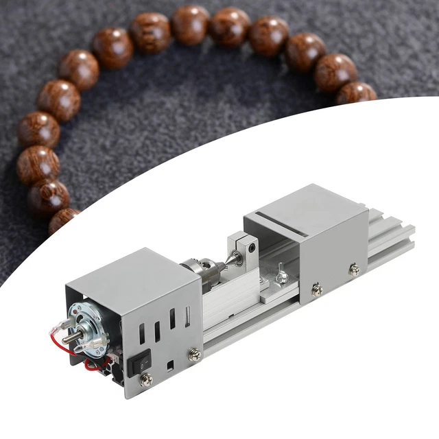 96W DIY Mini Lathe Beads Polisher Machine Woodwork Rotary Polishing Tool 7 Gears