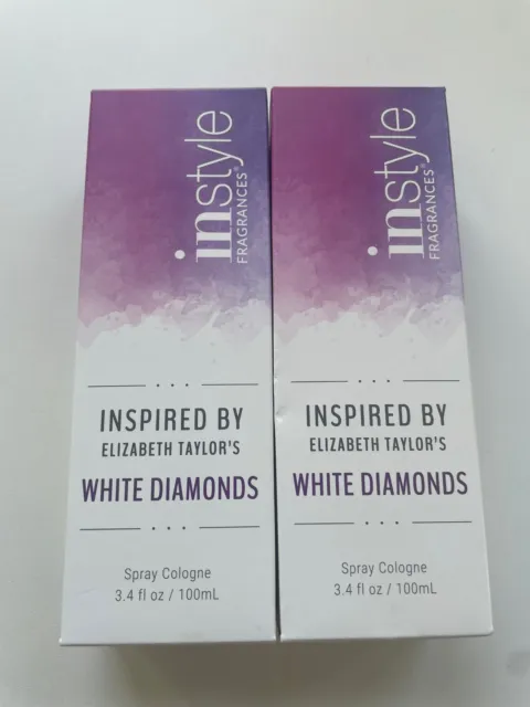 Instyle Fragrances Inspired By Elizabeth Taylor's White Diamonds 3.4 Oz Lot 2