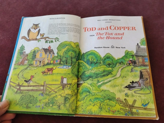 VINTAGE TOD AND Copper From the Fox and the Hound Book Wonderful World ...