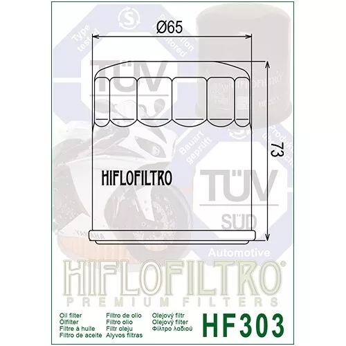 Hiflofiltro OE Quality Oil Filter Fits KAWASAKI KLE650 VERSYS (2008 to 2023) 2