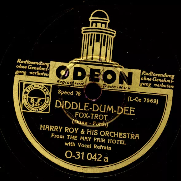 HARRY ROY & ORCH. Diddle-Dum-Dee/ Goody-Goody     Schellackplatte 78rpm S2343