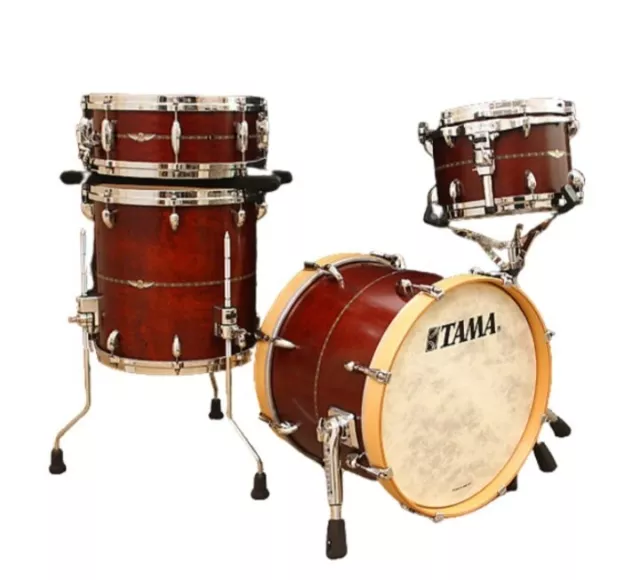 Tama STAR Maple Set Percussioni Raso Burgundy Red Sbd 20 "/ 12 "/ 14 " + 14 "×