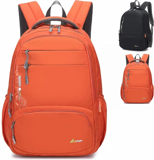 Zaino Bagaglio A Mano 40x20x25 Ryanair - Porta PC 14,4", Multi Scomparti, Rosso - Per Viaggi E Scuola - Foto 9