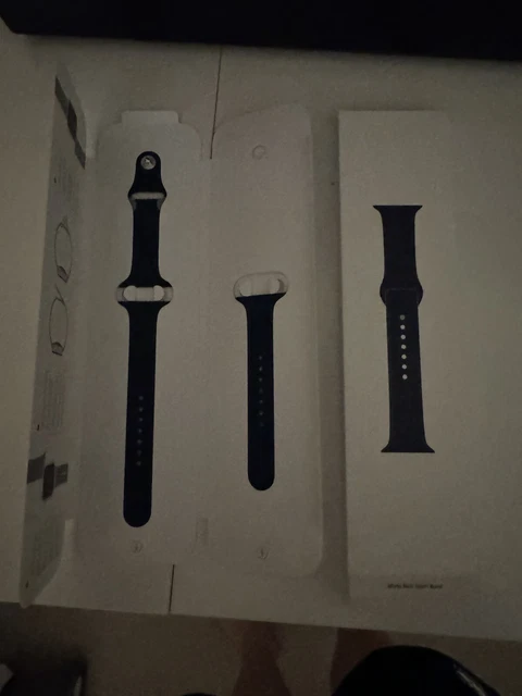 Apple Watch Sports Band Strap 45mm Abyss Blue Genuine