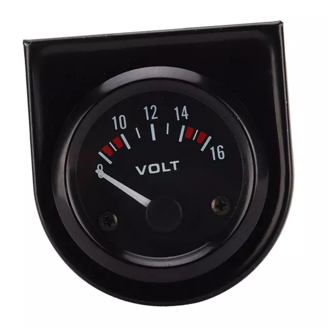 Universal Auto 8-16V Voltmeter Voltmeter Meter 52mm Schwarz