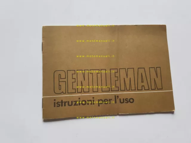 1974 Benelli 50 Gentleman Manual Use Maintenance Original Booklet