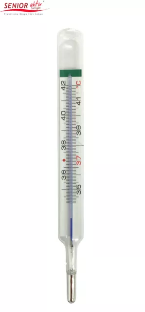 Geratherm Fieberthermometer classic OHNE Quecksilber m. Schüttelhilfe Nickelfrei