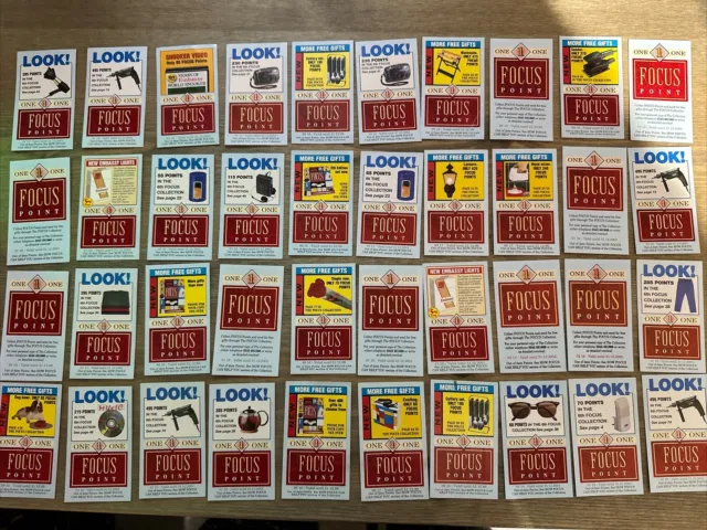 lots of vintage embassy cigarette focus vouchers points rare (Lot A)