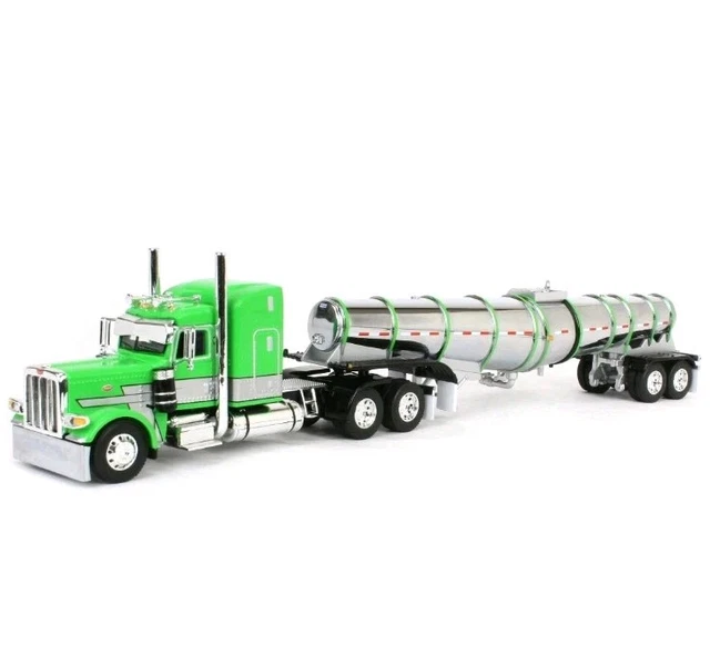 Dormiente piatto 1/64 DCP VERDE LIME PRIDE & CLASS PETERBILT 389 CON 63