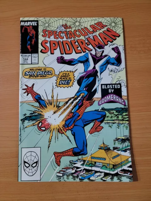 Spectacular Spider-Man #144 Direct Market Edition ~ NEAR MINT NM ~ 1988 Marvel