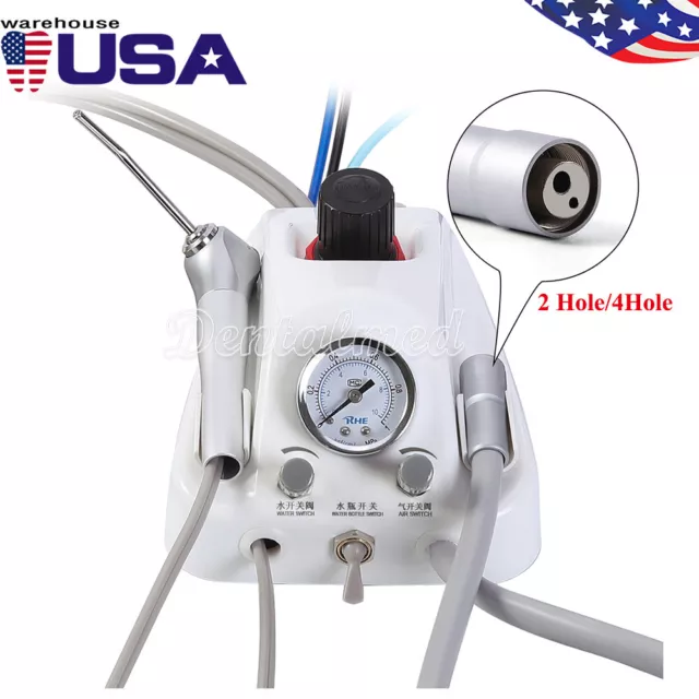 Dental Portable Turbine Unit Work &Air Compressor/Low speed handpiece kit2/4H US