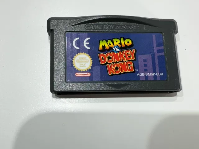 Mario Vs Donkey Kong (Nintendo Gameboy Advance GBA) GENUINE! Cart Only! VGC