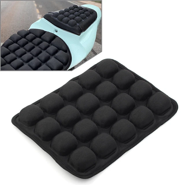 Cuscino antipressione cuscino sedile aria motocicletta passeggero posteriore 9,1"" × 11,8