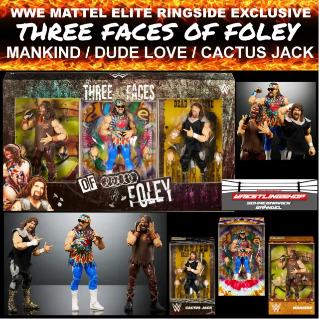 Wwe Mattel Elite Ringside Exclusive 3 - Face Of Foley Wrestling Action Figur Wcw