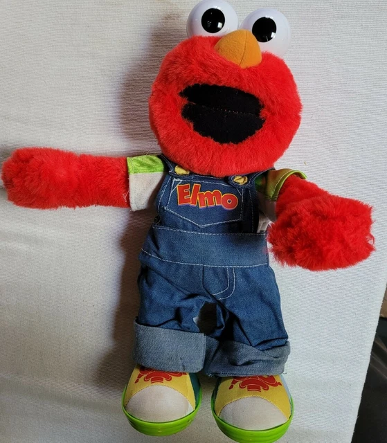 Elmo Sesame Street Lets Pretend Elmo Plush Talking Toy Doll Stuffed Fisher Price