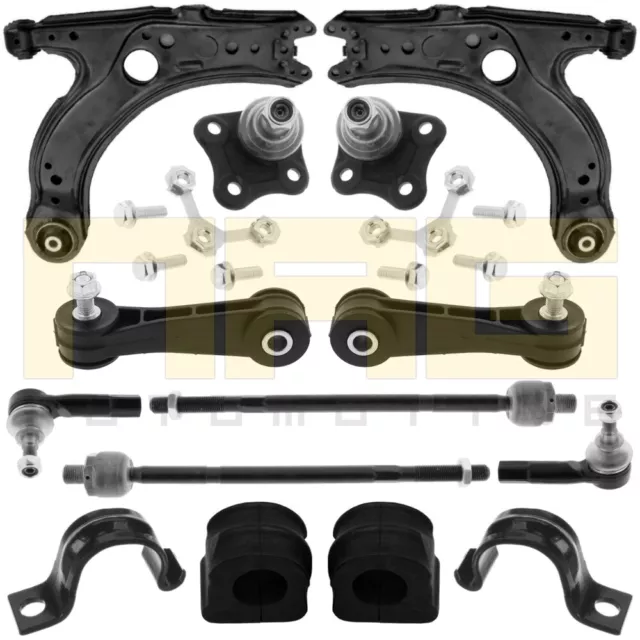 Kit Triangle Bras De Suspension 12 Pieces Essieu Avant Pour Vw Golf Iv 4 Bora