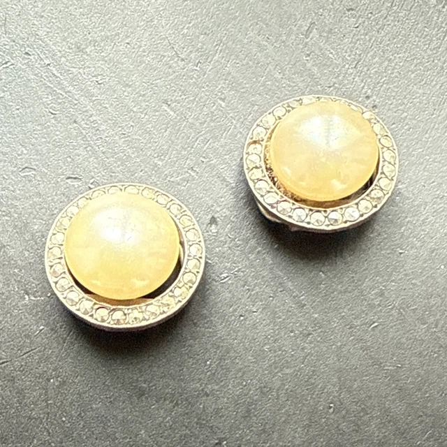 Boucles D'oreilles Clips Vintage Créateur Henry Perichon - Anciennes - Occasion