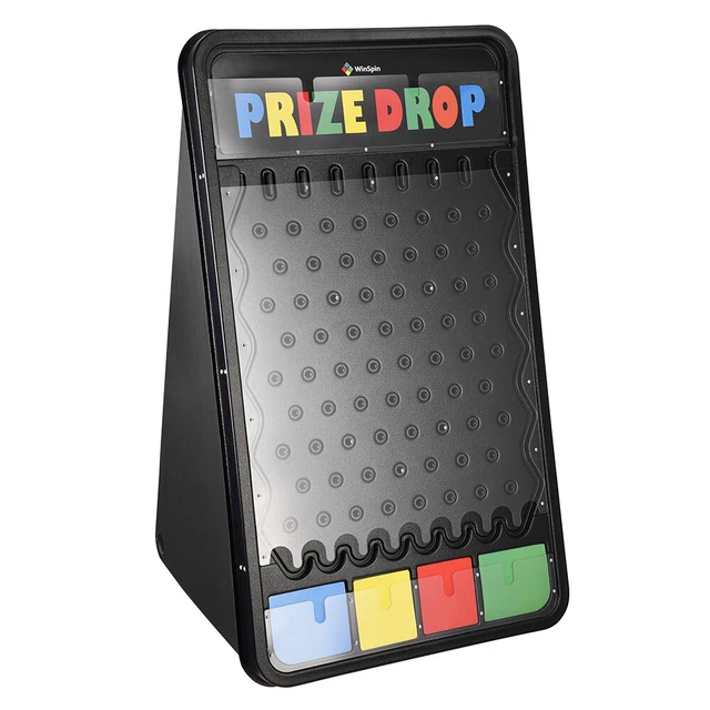 WinSpin® 41x25" Large Prize Drop Board Disk Game 12 Playing Puck Carnival Party