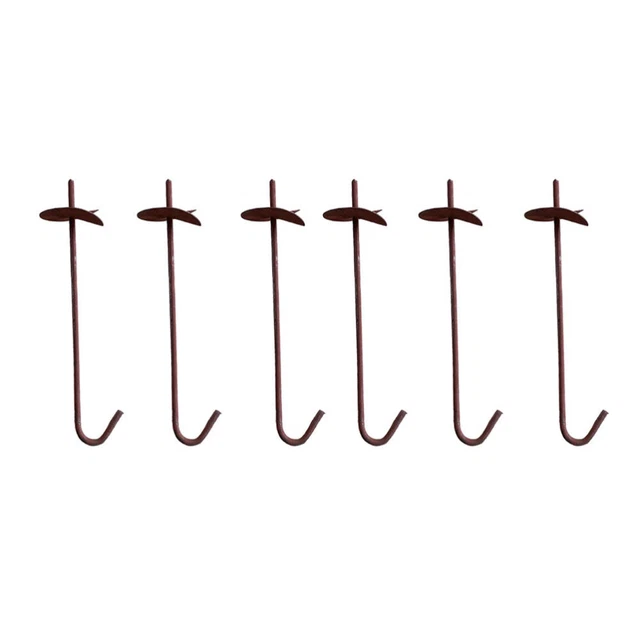 6Pcs Sécurisation Tente D'ancrage Hangars Crochet D'ancrage Trampoline Enjeux