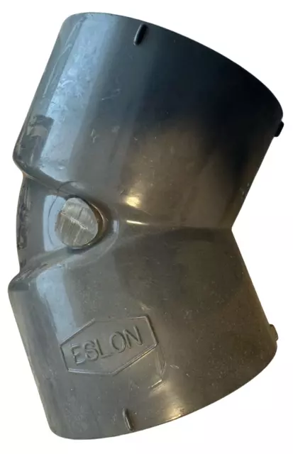 Eslon 2-1/2" 45 Degrees SCH-80 PVCI Elbow Fitting ASTM D 2467 NSF PW