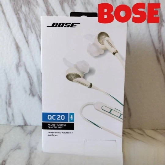 Bose QuietComfort 20 Noise Cancelling Headpone Bose QC20 Earbuds For  iOS/Android