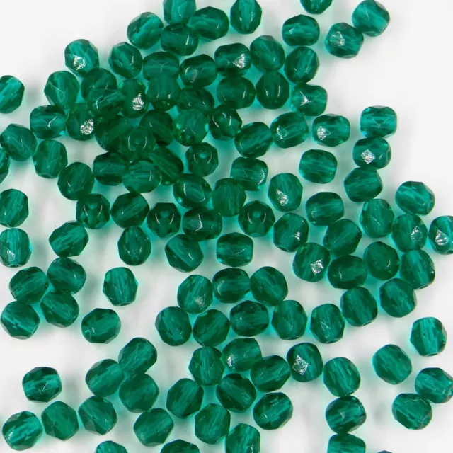 F6 Z *** 34 perles à facettes verre de Bohême 6MM BLUE ZIRCON