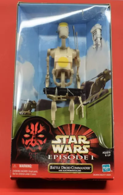 Star Wars Hasbro Episode I Battle Droid Commander 12" Figure 1/6 1999