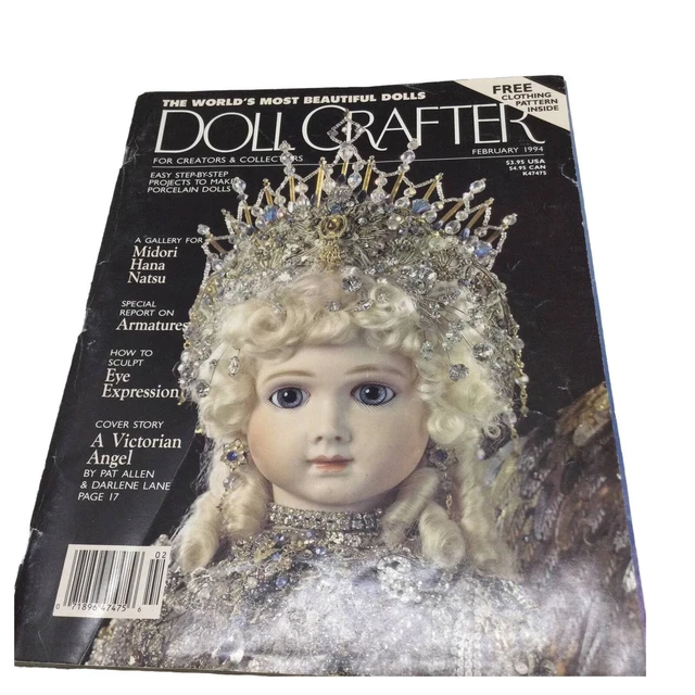 DOLL CRAFTER MAGAZINE February 1994 A Victorian Angel Story Dress