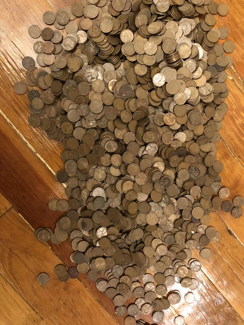 Us Wheat Pennies / Cent / Lincoln Shotgun Penny Roll Lot Of 10 -Unsearched By Me 4