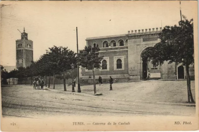 CPA AK TUNISIE TUNIS Caserne de la Casbah (32204)