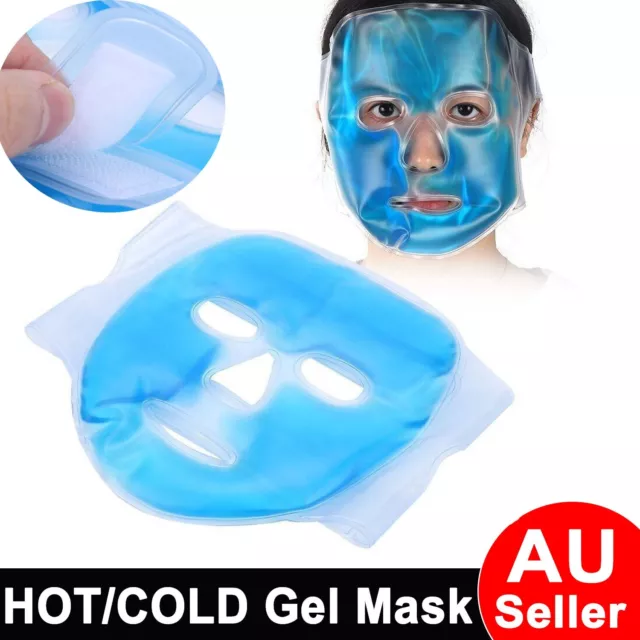 Gel Spa Mask HOT/COLD Reusable Face Mask Pain Relief Full Face Cooling Ice Pack