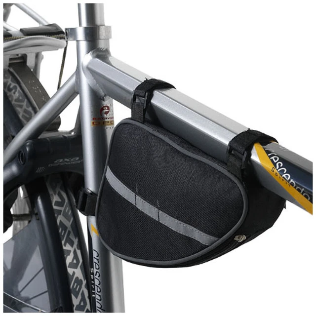 Borse Da Telaio Bici Nero: Borsa Triangolare In Poliestere Per Mountain Bike E Bici Da Corsa, Portatutto Da 34,5 Cm