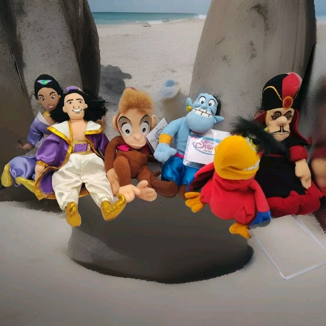 DISNEY ALADDIN COMPLETE Set Of Six Bean Bags TAGS + NEW RARE £22.37 ...